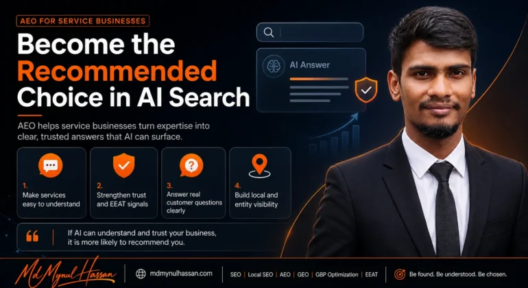 AEO for service businesses to become the recommended choice in AI search - Md Mynul Hassan
