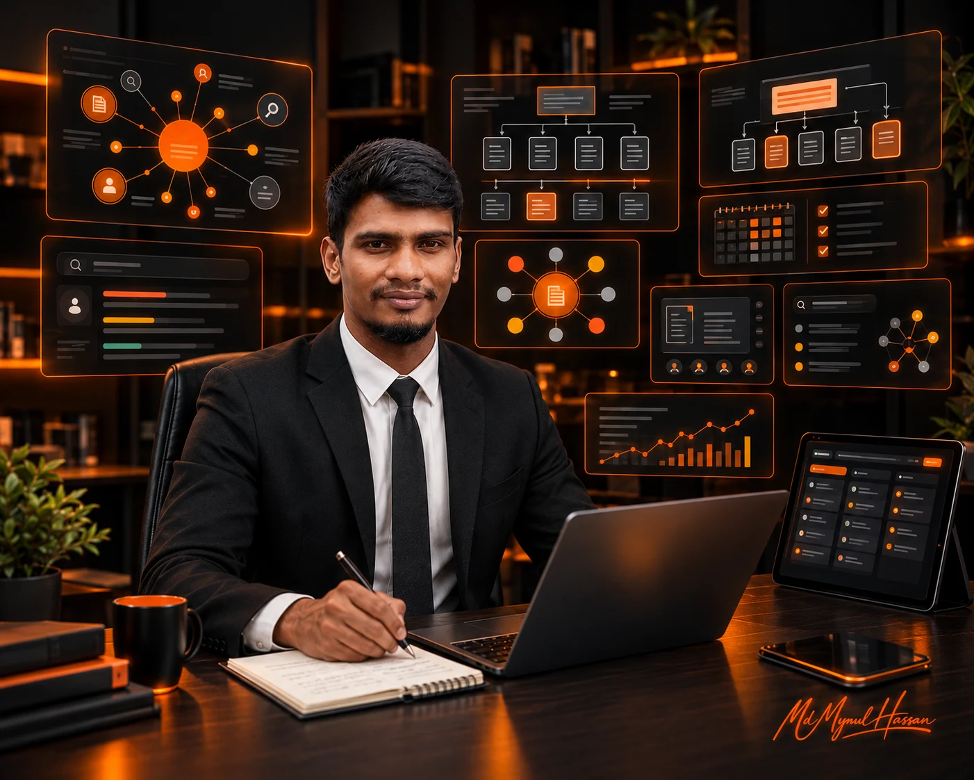 Md Mynul Hassan developing an SEO content strategy and content plan