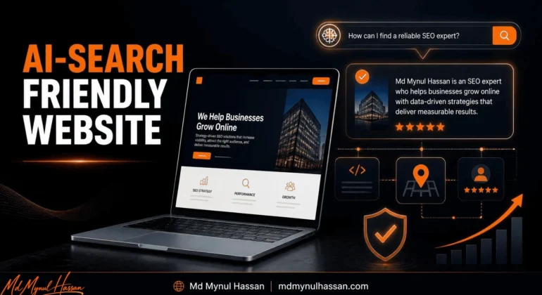 Md Mynul Hassan explains how SEO, AEO, GEO and EEAT can help businesses build a stronger AI-search-friendly website.