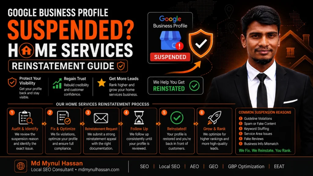 Google Business Profile Suspended Home Services Reinstatement Guide - Md Mynul Hassan
