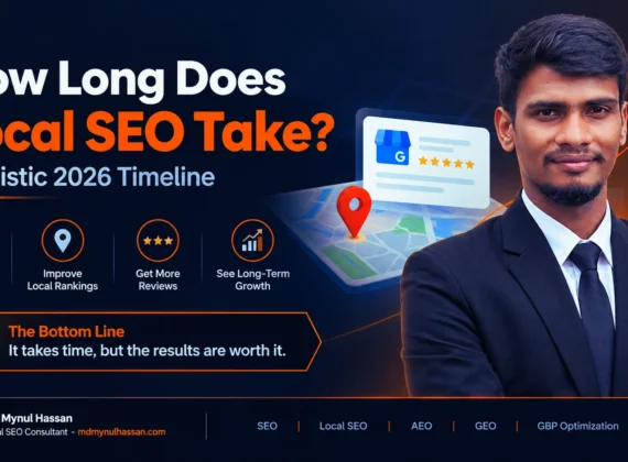 Local SEO timeline showing expected results from 30 days to 12 months