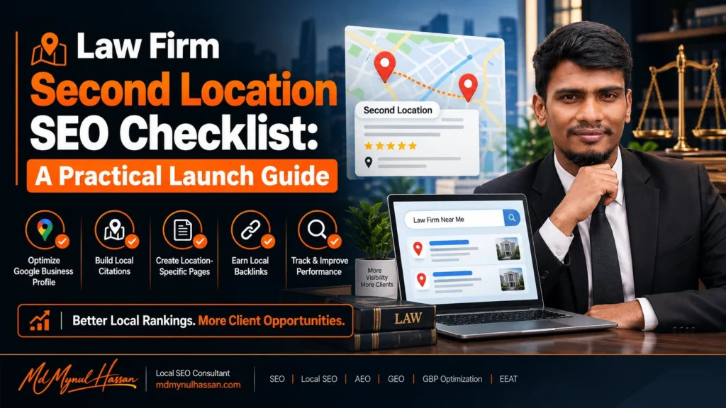 law firm second location SEO checklist- Md Mynul Hassan