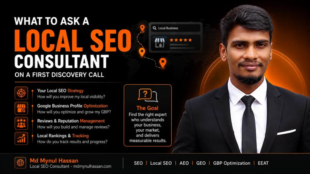 Questions for an SEO Discovery Call 25 to Ask Before Hiring- Md Mynul Hassan