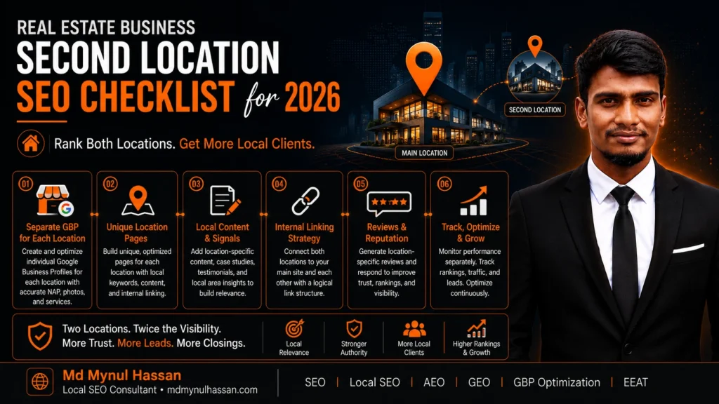 Real Estate Business Second Location SEO Checklist for 2026- Md Mynul Hassan