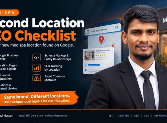 Med spa second location SEO checklist for local search visibility