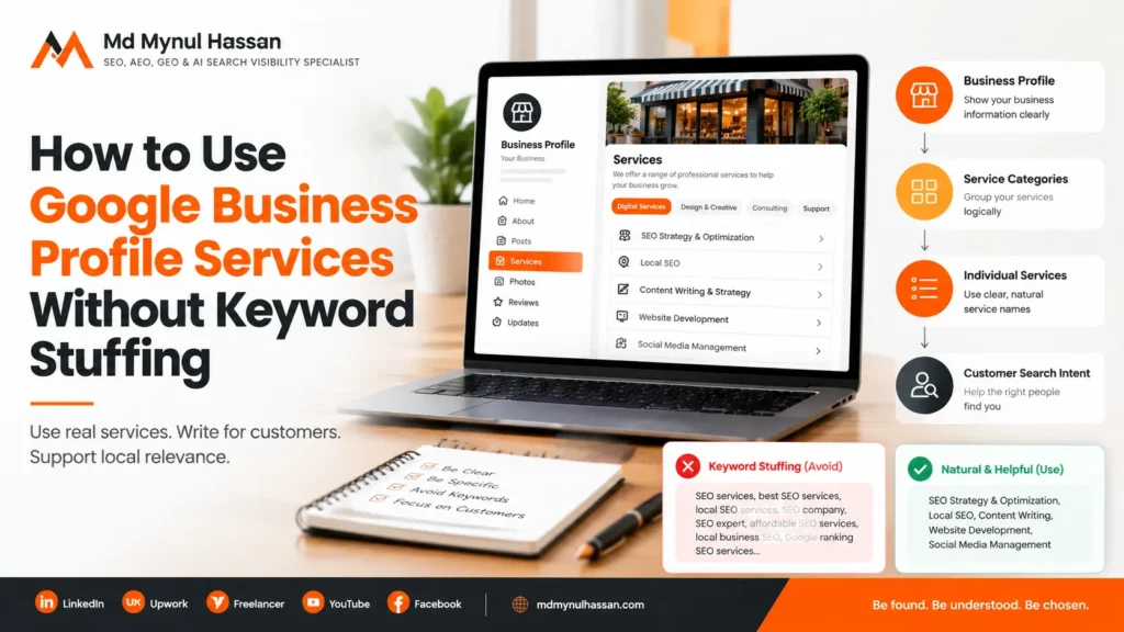 How to Use Google Business Profile Services Without Keyword Stuffing