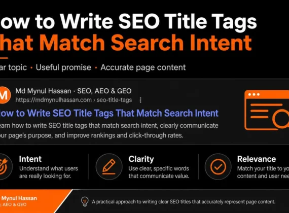 SEO Title Tag Optimization: Match Search Intent