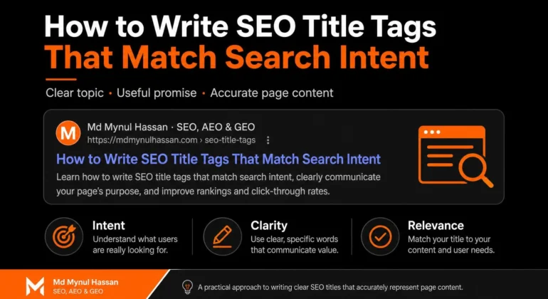 SEO Title Tag Optimization: Match Search Intent