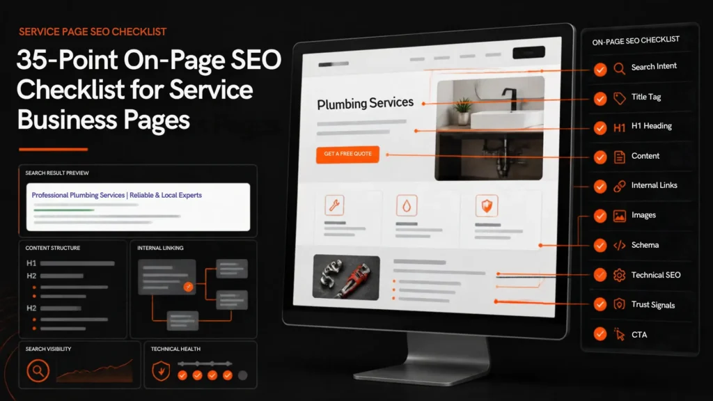 On-Page SEO Checklist 35 Practical Checks for Service Pages